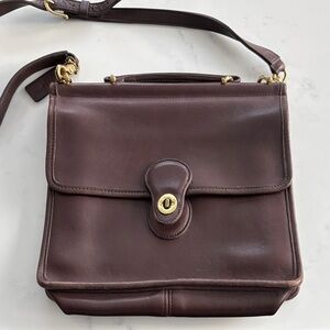 Coach vintage authentic mahogany brown Willis Station bag